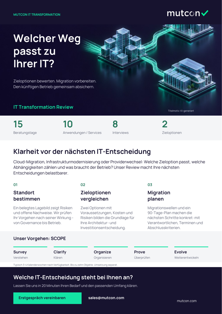 Erste Seite: IT Transformation Review