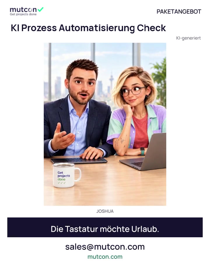 Joshua und Gabi im KI Prozess Automatisierung Check